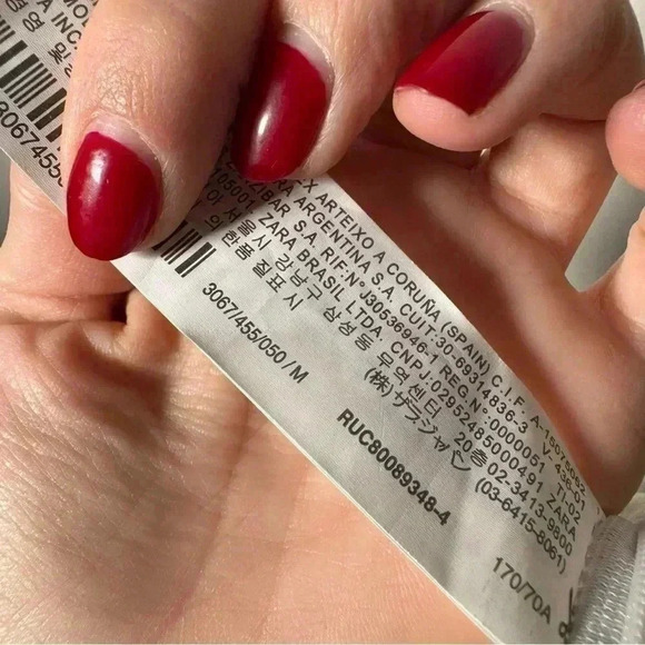 NWOT Zara Tweed Boucle Knit Corset  Crop Top Bralette Pink & Blue Size M - Picture 10 of 10